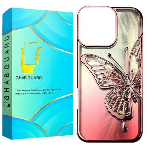 کاور قاب گارد طرح پروانه مدل PRG20 مناسب برای گوشی موبایل اپل iPhone 16 Pro